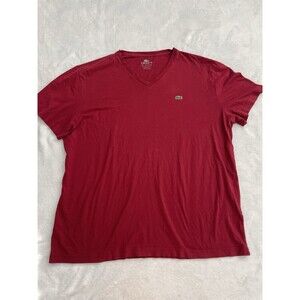 Lacoste T-Shirt Men's 7 2XL Casual Loungewear Luxury Pima Cotton Logo Everyday